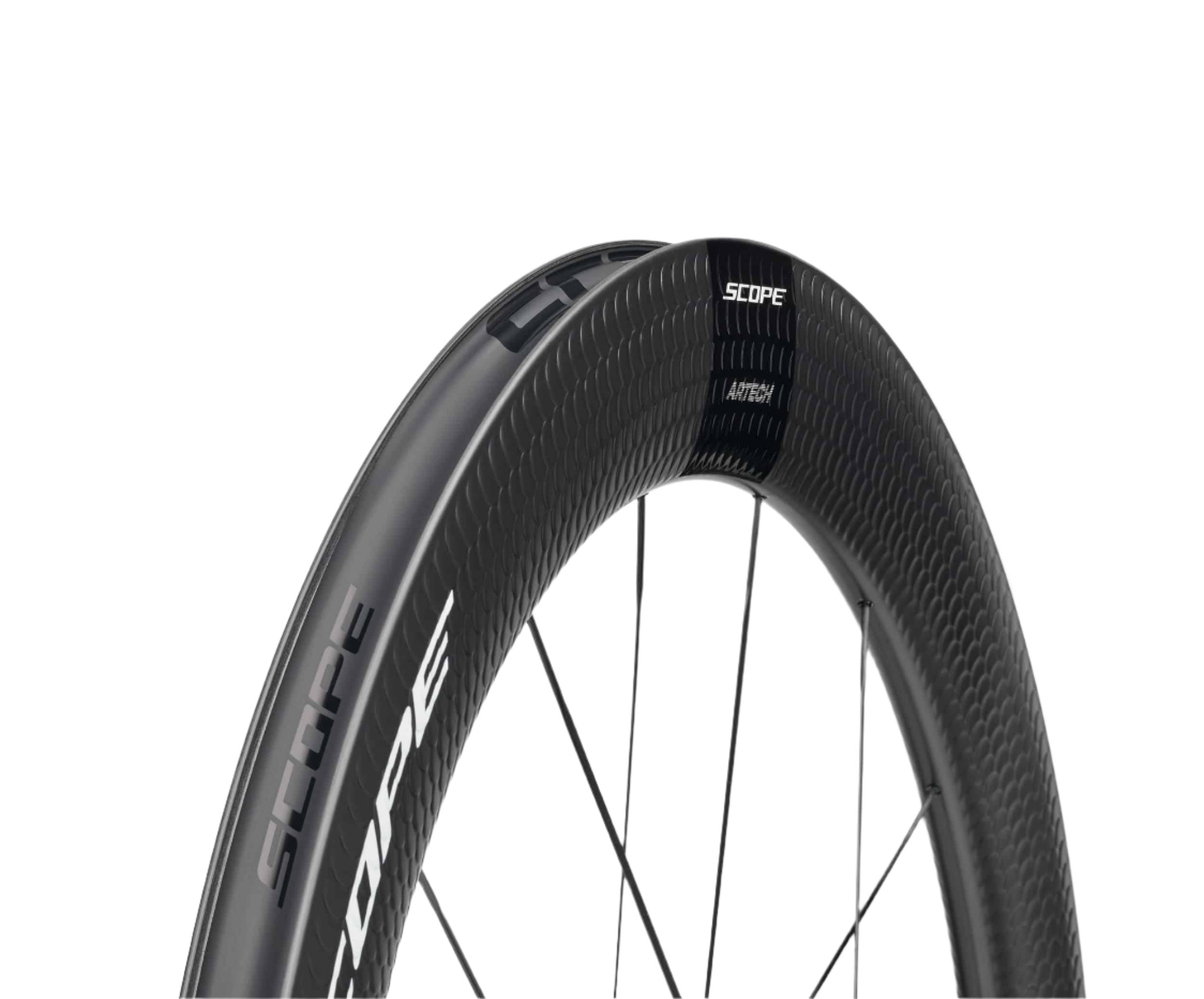 Scope Artech 6 Carbon Tubeless Ready Disc Brake Wheel - Shimano (Black) | Cycling Gears Hub - Cycling Gears Hub