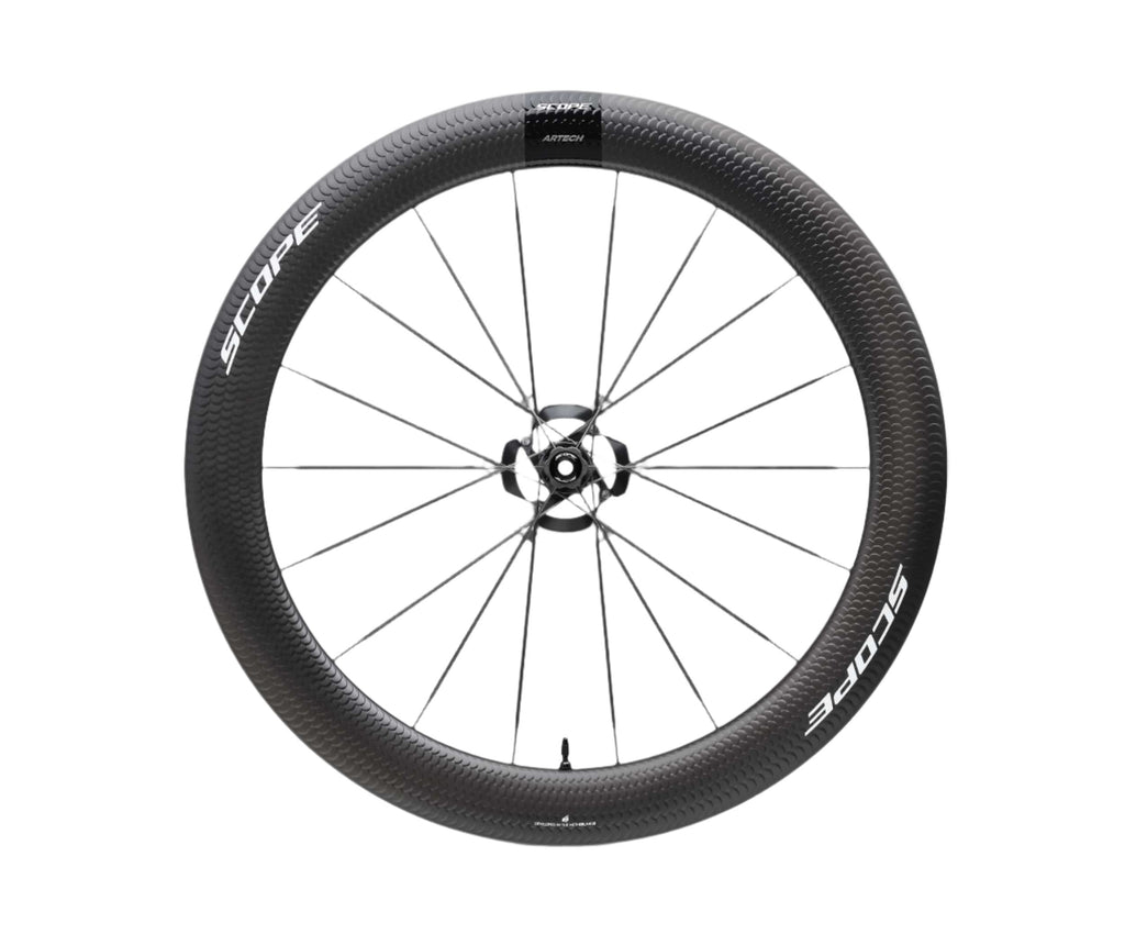 Scope Artech 6 Carbon Tubeless Ready Disc Brake Wheel - Shimano (Black) | Cycling Gears Hub - Cycling Gears Hub
