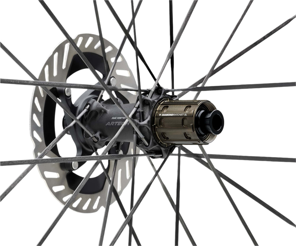 Scope Artech 6 Carbon Tubeless Ready Disc Brake Wheel - Shimano (Black) | Cycling Gears Hub - Cycling Gears Hub