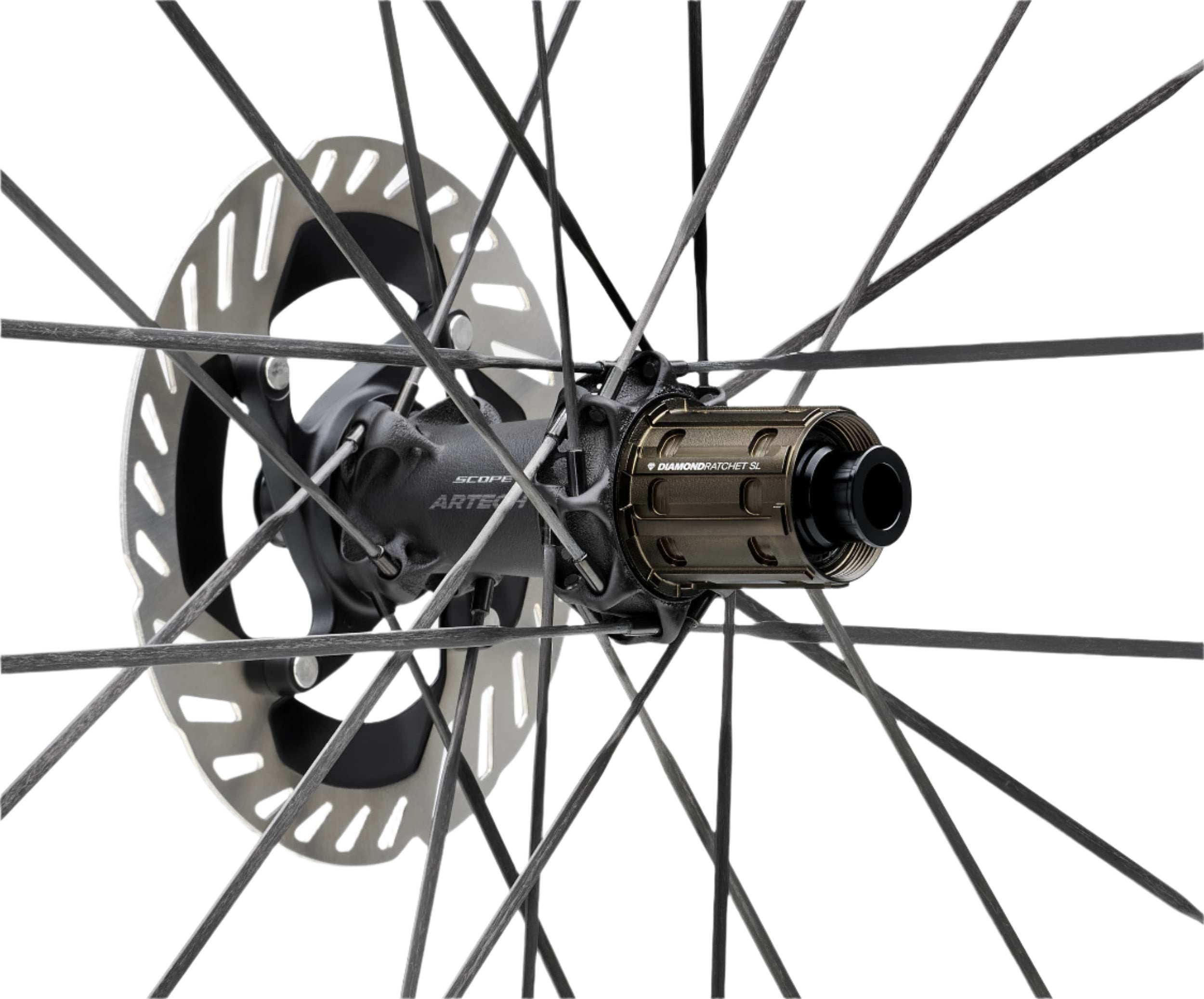 Scope Artech 6 Carbon Tubeless Ready Disc Brake Wheel - Shimano (Black) | Cycling Gears Hub - Cycling Gears Hub