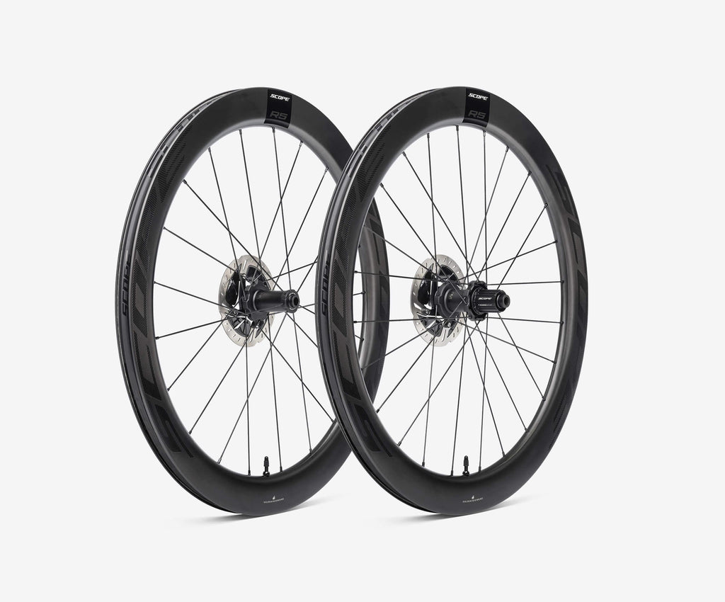 Scope R5 Carbon Tubeless Ready Disc Brake Wheel - Shimano (Black) | Cycling Gears Hub - Cycling Gears Hub