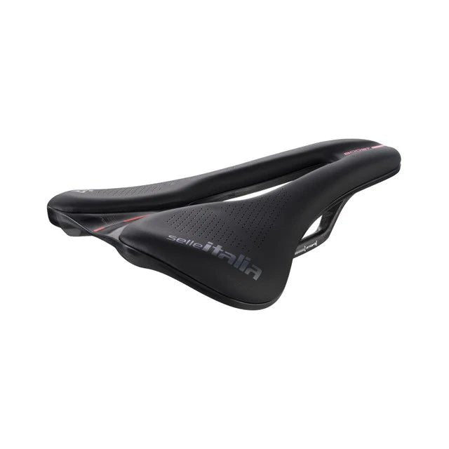 Selle Italia Novus Boost Evo Superflow Carbon Saddle – Ultralight Road Bike Saddle with Carbon Rails & Pressure - Relief Cutout (165g) - Cycling Gears Hub