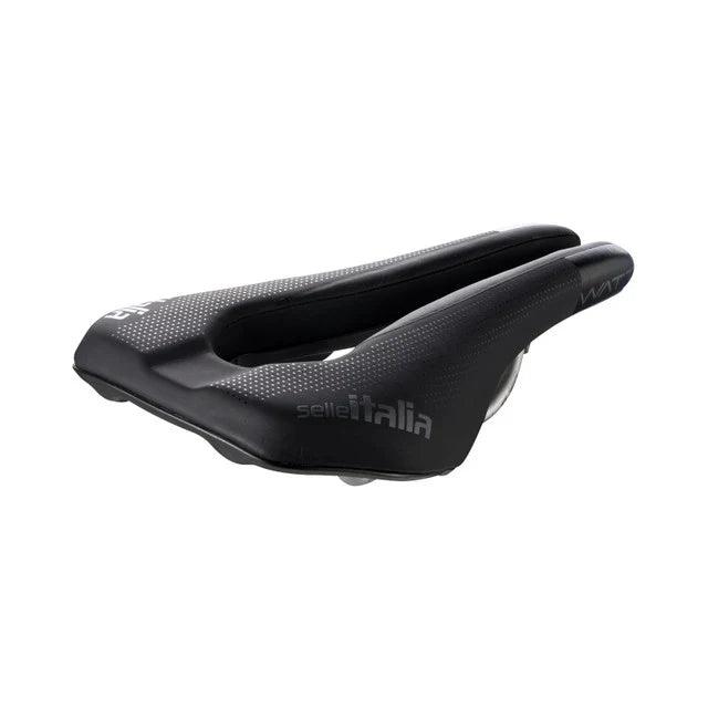Selle Italia Watt TI 316 Gel Superflow – Triathlon Saddle with Anti - Slip Cover, TI Rails & Superflow Cut - Out (Unisex, 235g) - Cycling Gears Hub