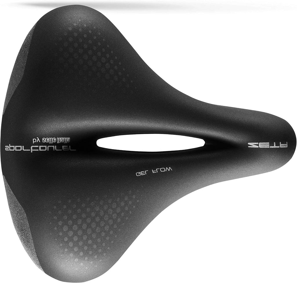 Selle Italia Zeta Comfort Gel Flow Saddle (Black) | Cycling Gears Hub - Cycling Gears Hub
