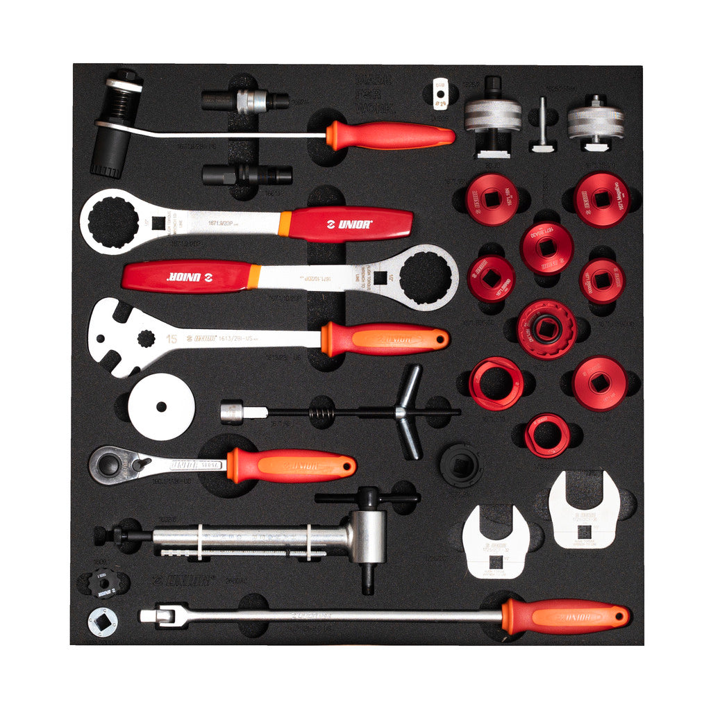 UNIOR SET2-2600AC-US SET OF TOOLS IN TRAY 2 FOR 2600A AND 2600C - DRIVETRAIN TOOLS