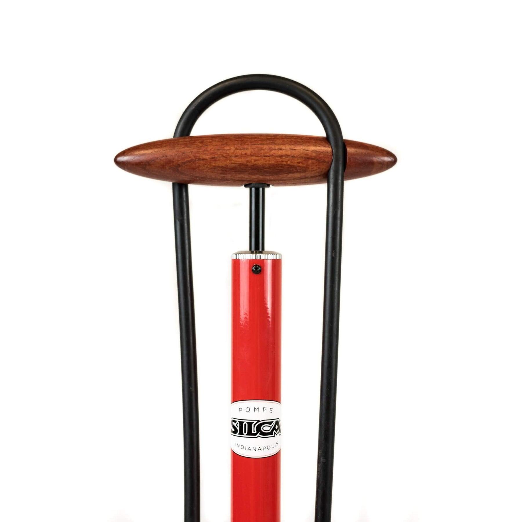 Silca Pista High Pressure Floor Pump (Red) | Cycling Gears Hub - Cycling Gears Hub