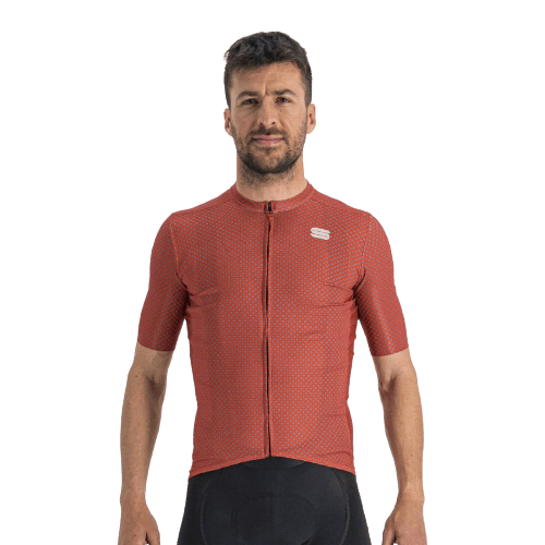 Sportful Checkmate Mens Cycling Jersey (Chilli Red Malives) | Cycling Gears Hub