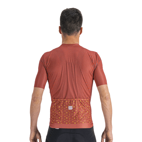 Sportful Checkmate Mens Cycling Jersey (Chilli Red Malives) | Cycling Gears Hub