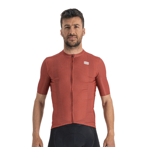 Sportful Checkmate Mens Cycling Jersey (Chilli Red Malives) | Cycling Gears Hub - Cycling Gears Hub