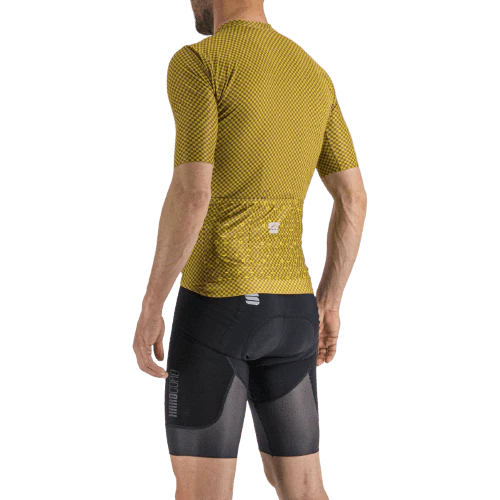 Sportful Checkmate Men’s Cycling Jersey – Masala Maldives | Lightweight, Breathable, Regular Fit