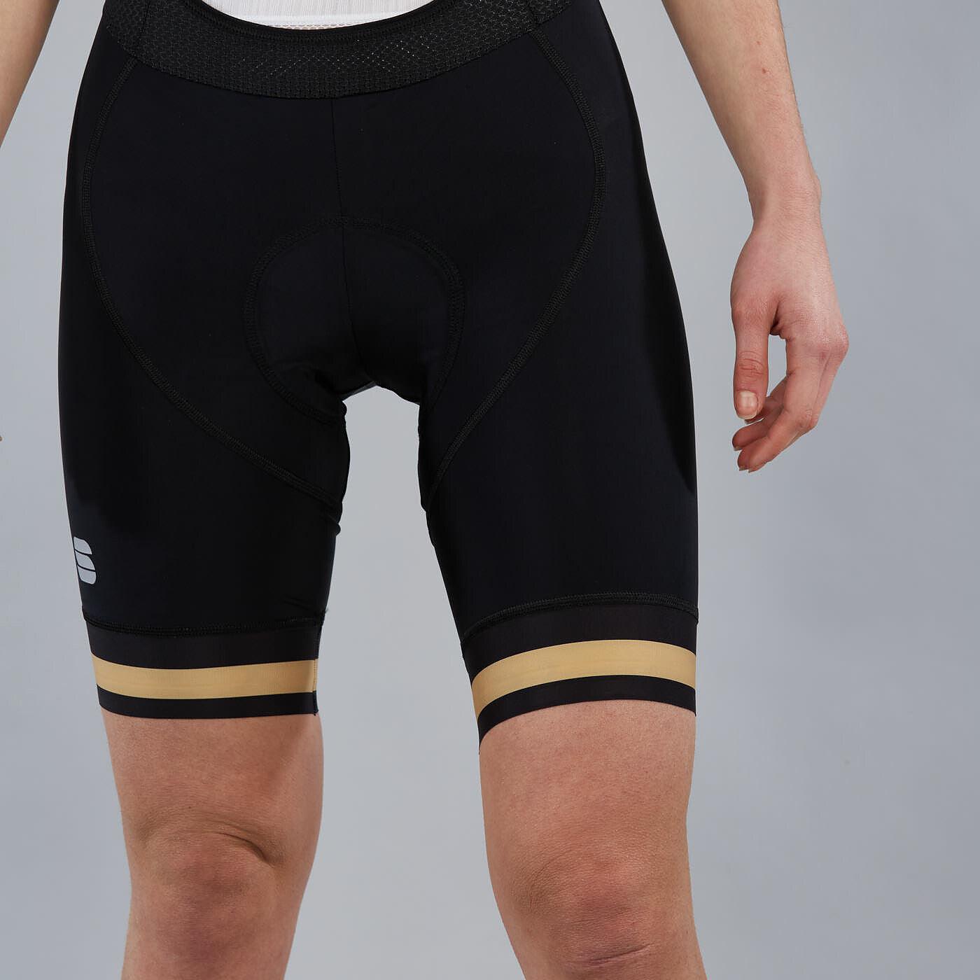 Sportful Classic Women's Cycling Shorts (Black/Gold) | Cycling Gears Hub - Cycling Gears Hub