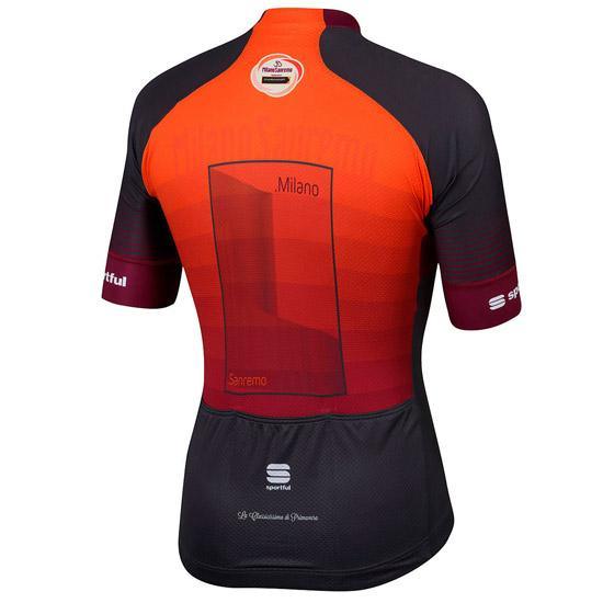Sportful Milan Sanremo Men’s Cycling Jersey – Orange | Breathable, Race - Inspired, Regular Fit - Cycling Gears Hub