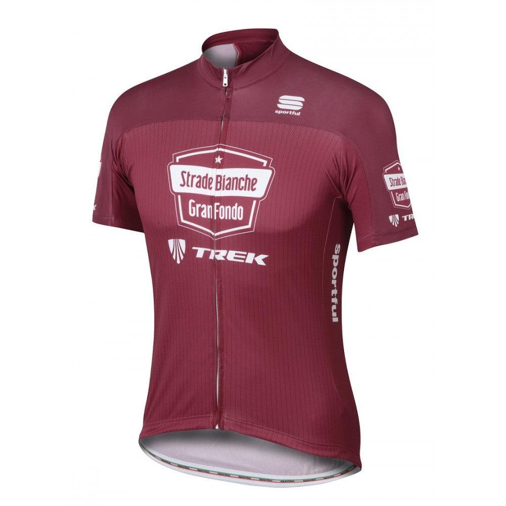 Sportful Strade Bianche Men's Cycling Jersey – Red | Lightweight Pro Race Fit