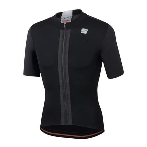 Sportful Striker Mens Cycling Jersey (Black/White) | Cycling Gears Hub