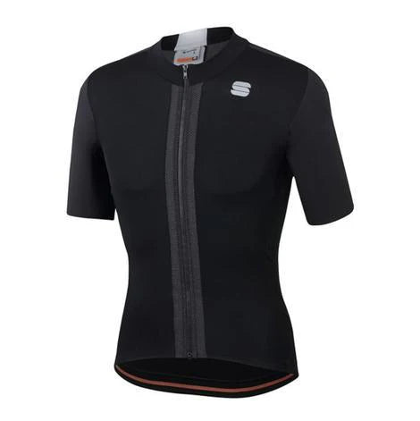 Sportful Striker Men’s Cycling Jersey – Black/White | Lightweight, Breathable, Regular Fit