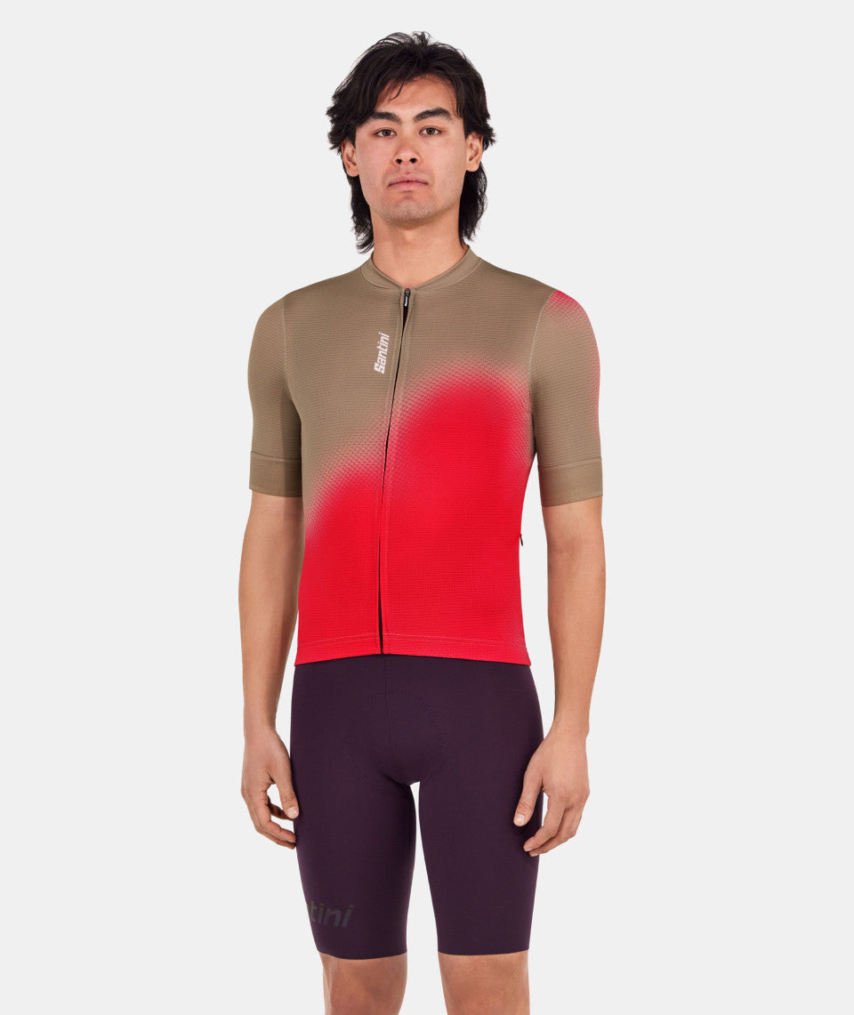 Santini Spot Unisex Cycling Jersey (Rashberry) | Cycling Gears Hub