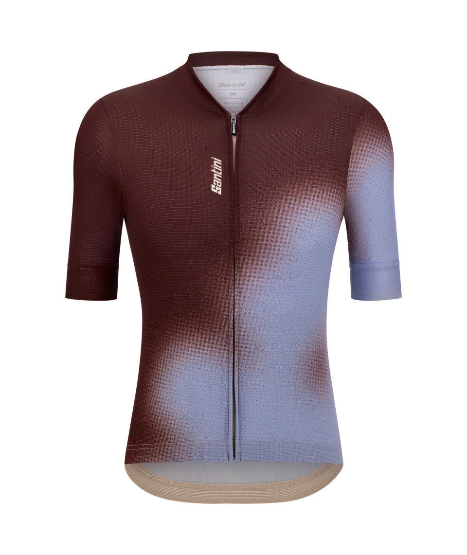 Santini Spot Unisex Cycling Jersey (Brown/Blue) | Cycling Gears Hub