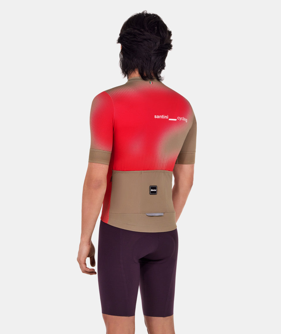 Santini Spot Unisex Cycling Jersey (Rashberry) | Cycling Gears Hub