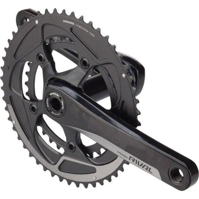 Sram Rival 22 Crankset (Black) | Cycling Gears Hub - Cycling Gears Hub