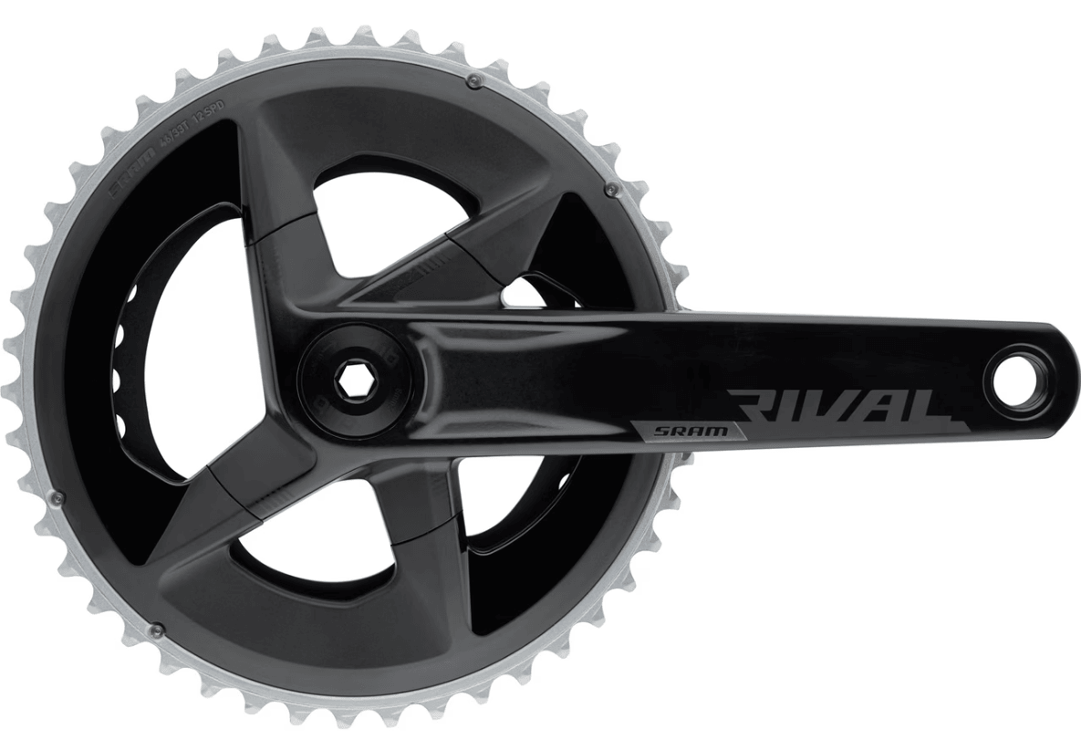 SRAM Rival FC - RIV - D1 Dub Crankset (Black) | Cycling Gears Hub - Cycling Gears Hub
