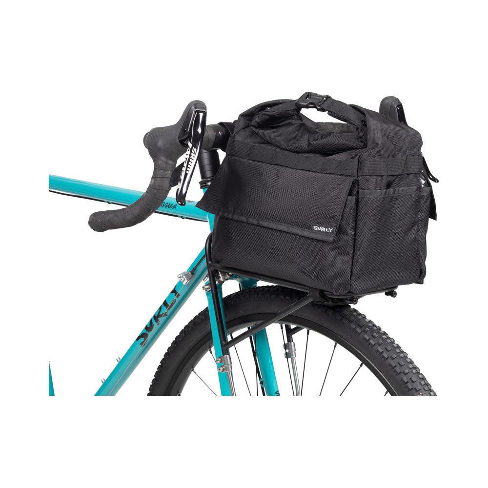 Surly Petite Porteur House Front Pannier Bag (Black) | Cycling Gears Hub - Cycling Gears Hub