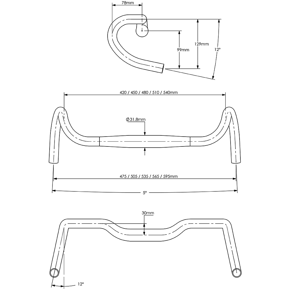 Surly Truck Stop Bar Drop Handlebar (Black) | Cycling Gears Hub - Cycling Gears Hub