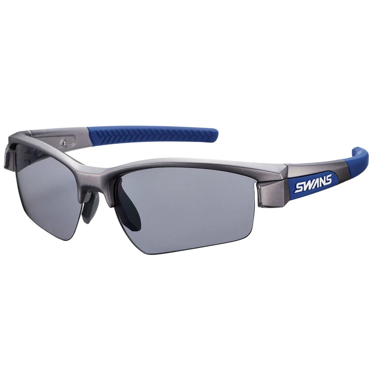 Swans LI SIN - 0151 Sport Sunglasses (Polarized Smoke/Matt Gun Metalica) | Cycling Gears Hub - Cycling Gears Hub