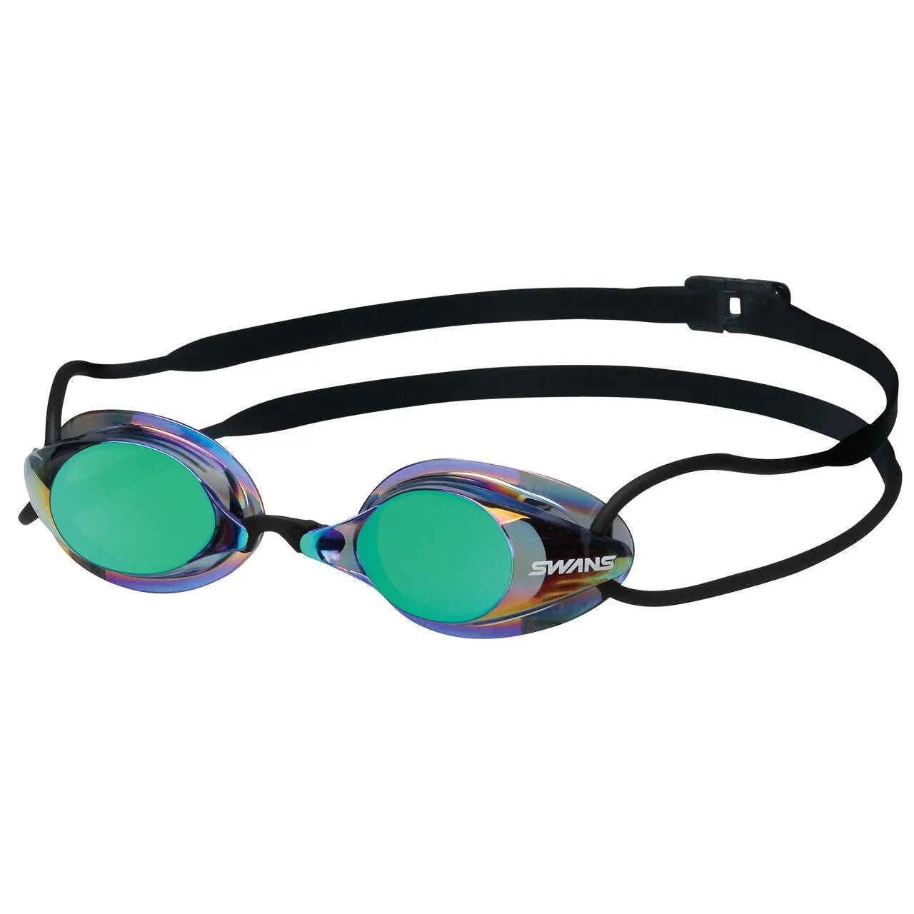 Swans SR - 7M Swimming Goggle (Smoke/Emerald) | Cycling Gears Hub - Cycling Gears Hub