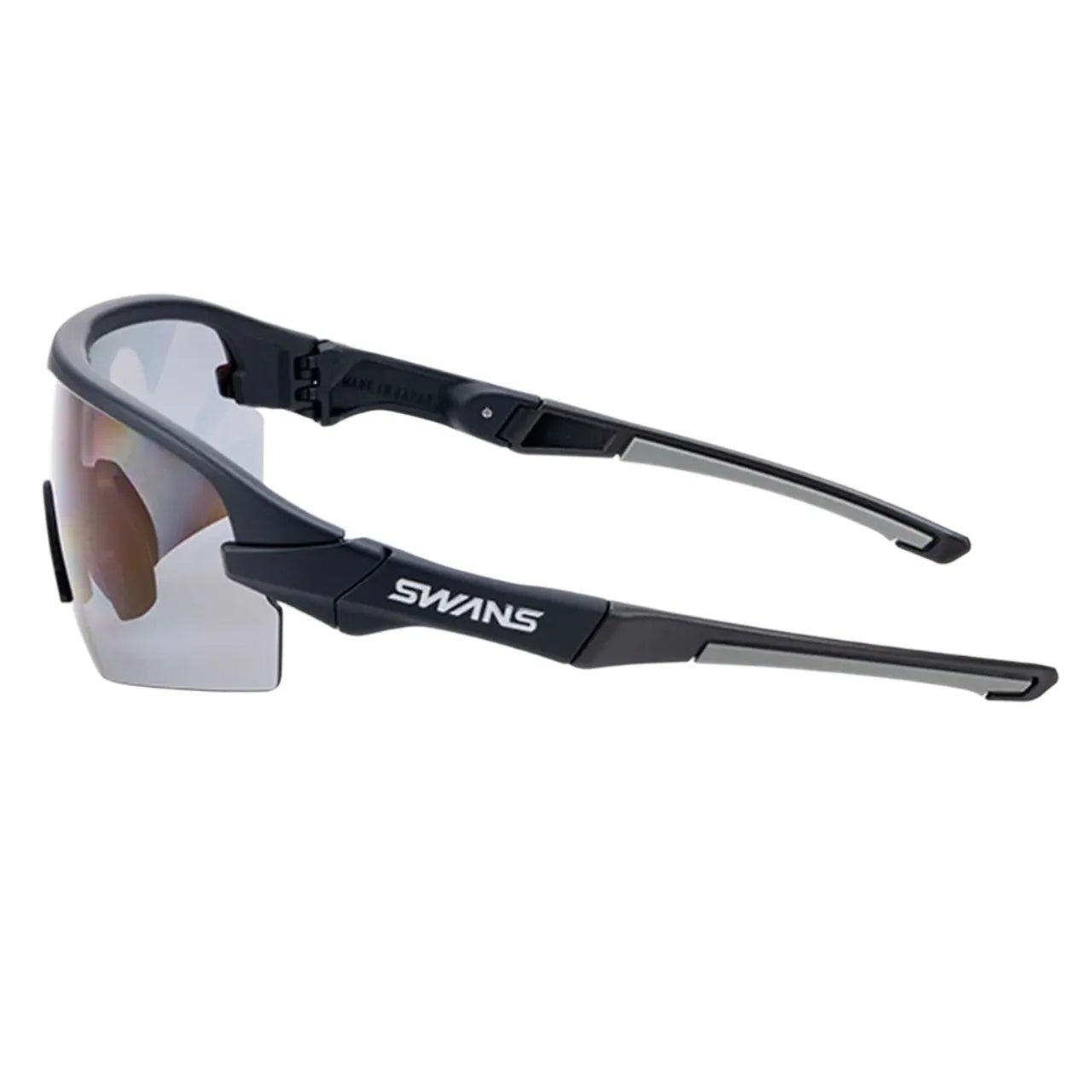 Swans STX DA - 0151 Sport Sunglasses (Polarized Smoke/Matt Black) | Cycling Gears Hub - Cycling Gears Hub