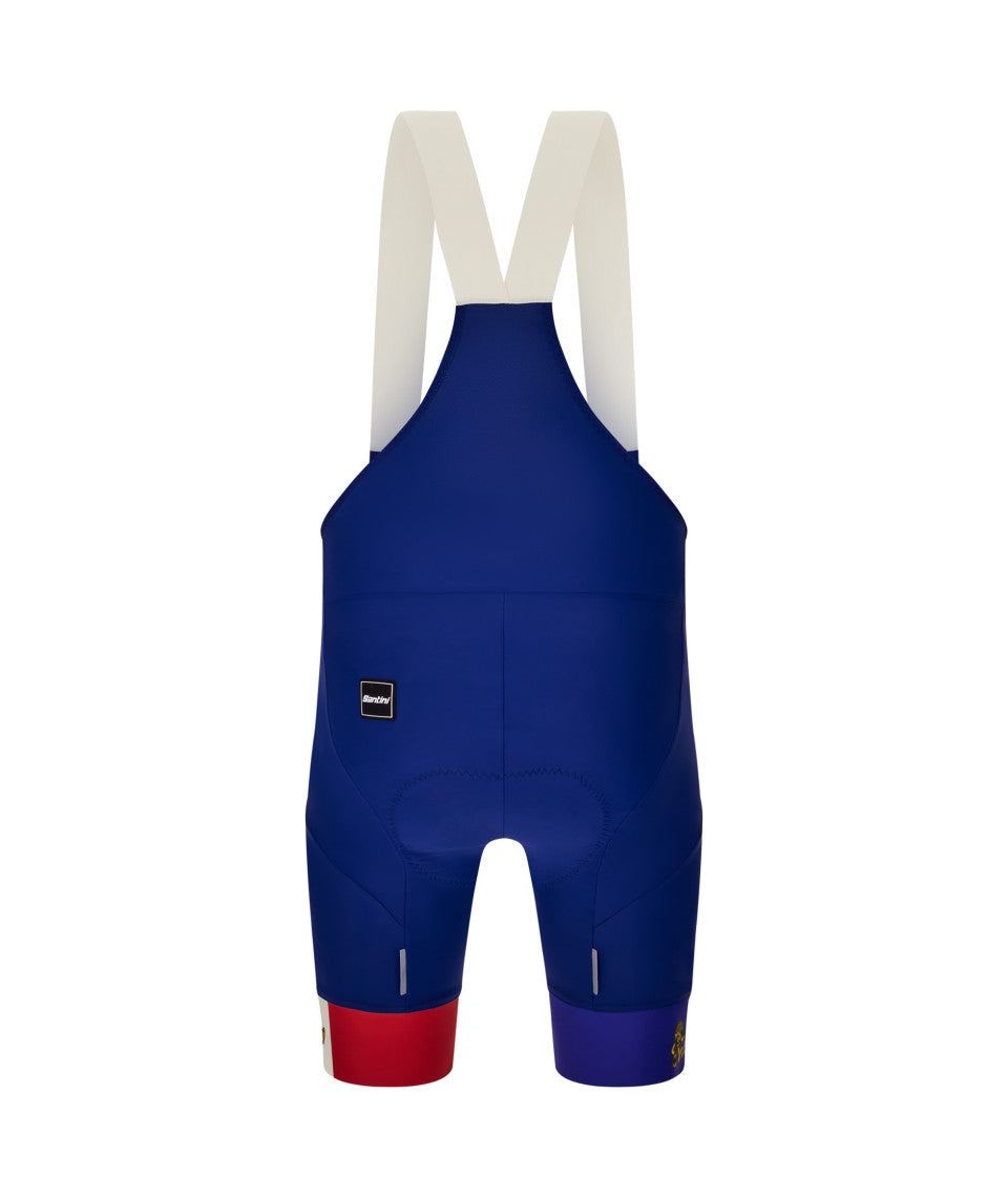 Santini TDF Grand Depart Lille Men's Cycling Bibshorts (Blue) | Cycling Gears Hub