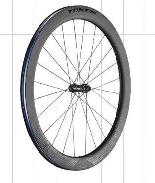 Token Konax Pro C57 Carbon Tubeless Ready Disc Brake Wheel - Shimano/SRAM (Black) | Cycling Gears Hub - Cycling Gears Hub