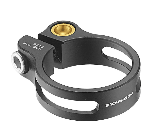 Token Super Lite Bolt On Seat Post Clamp (Black/Gold) | Cycling Gears Hub - Cycling Gears Hub