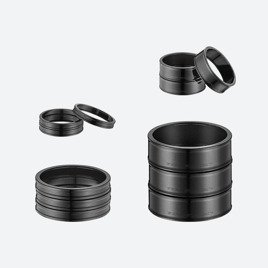 Token Zenith Headset Spacer (Black) | Cycling Gears Hub - Cycling Gears Hub