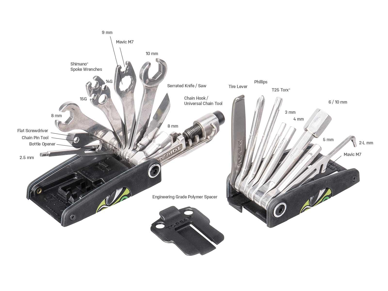 Topeak Alien S 31 Function Tool | Cycling Gears Hub - Cycling Gears Hub