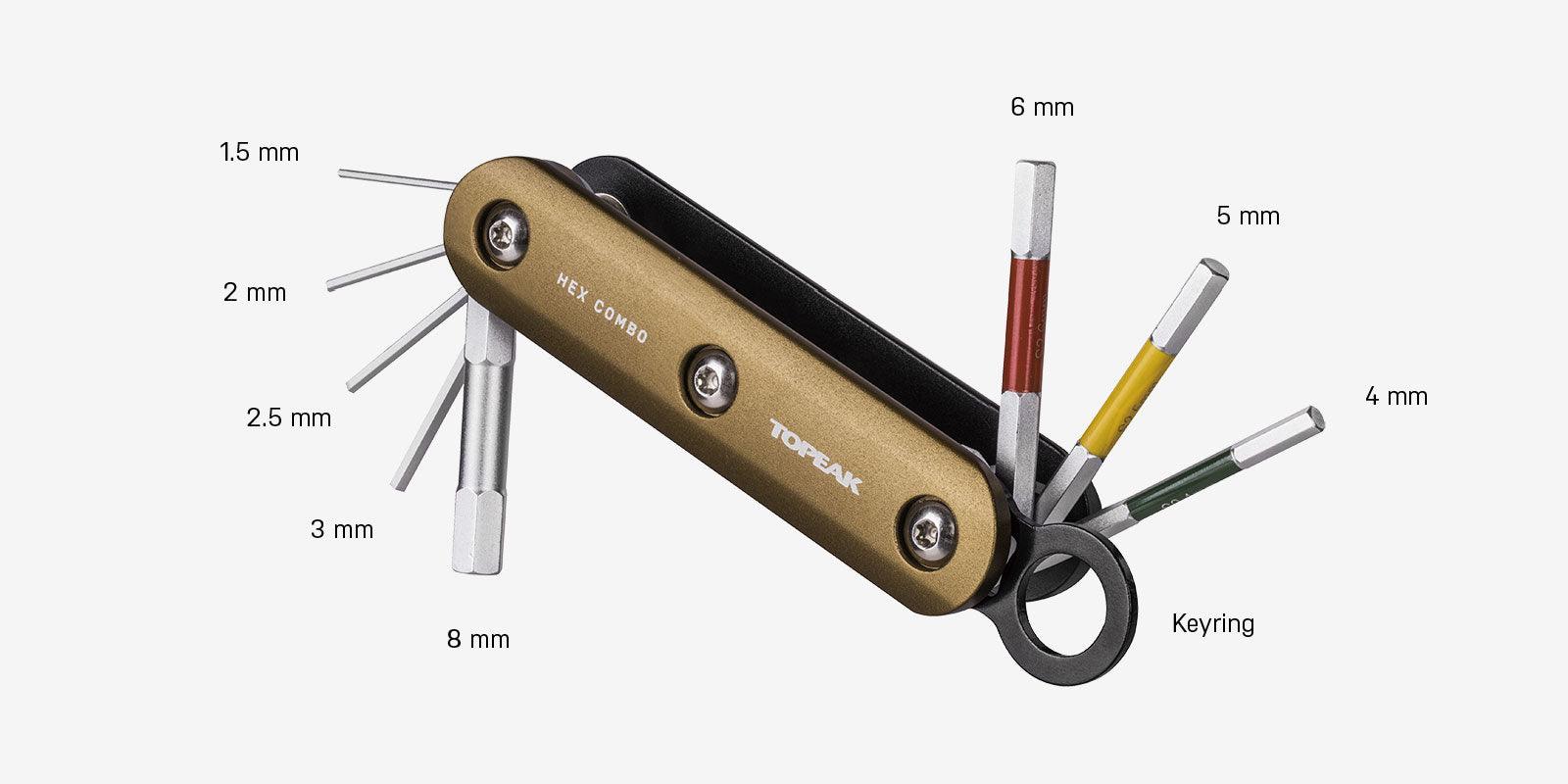 Topeak Hex Combo Multitool | Cycling Gears Hub - Cycling Gears Hub