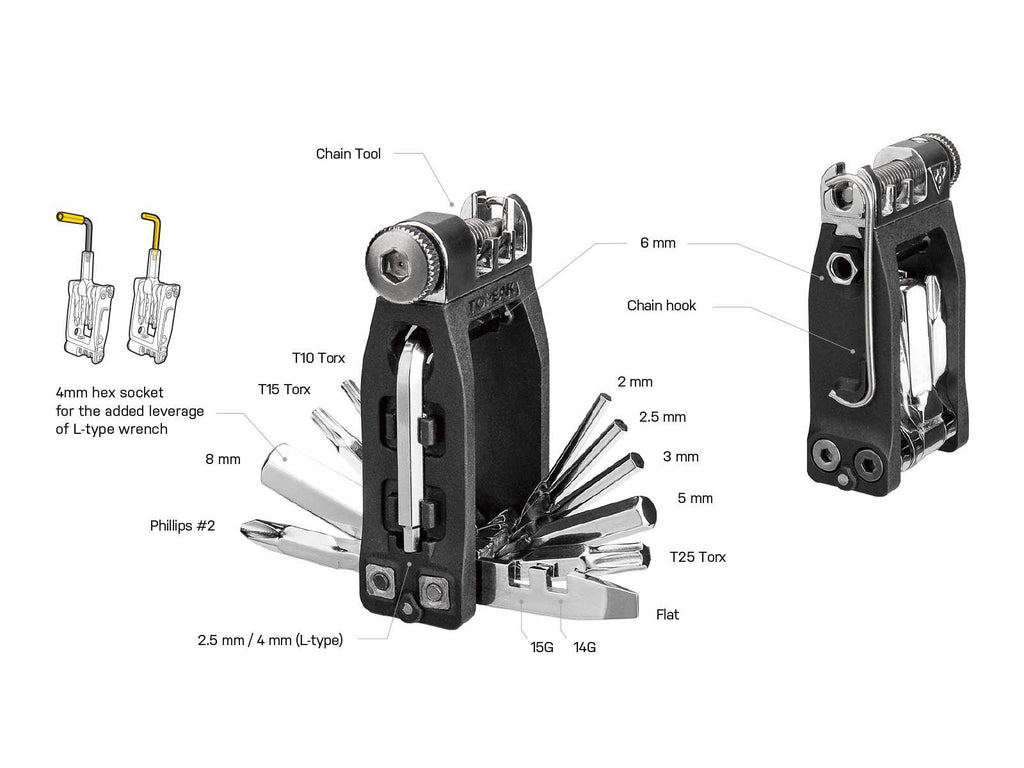 Topeak Ninja Master+ T16 Toolbox | Cycling Gears Hub - Cycling Gears Hub