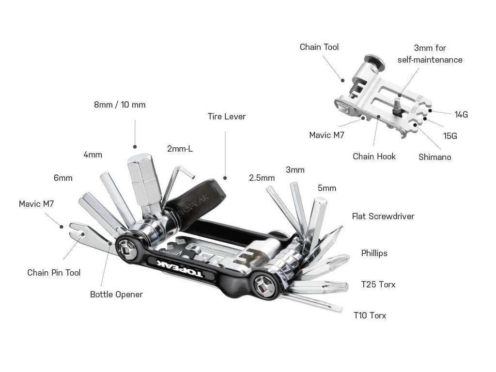 Topeak Ninja Master+ T20 Toolbox | Cycling Gears Hub - Cycling Gears Hub