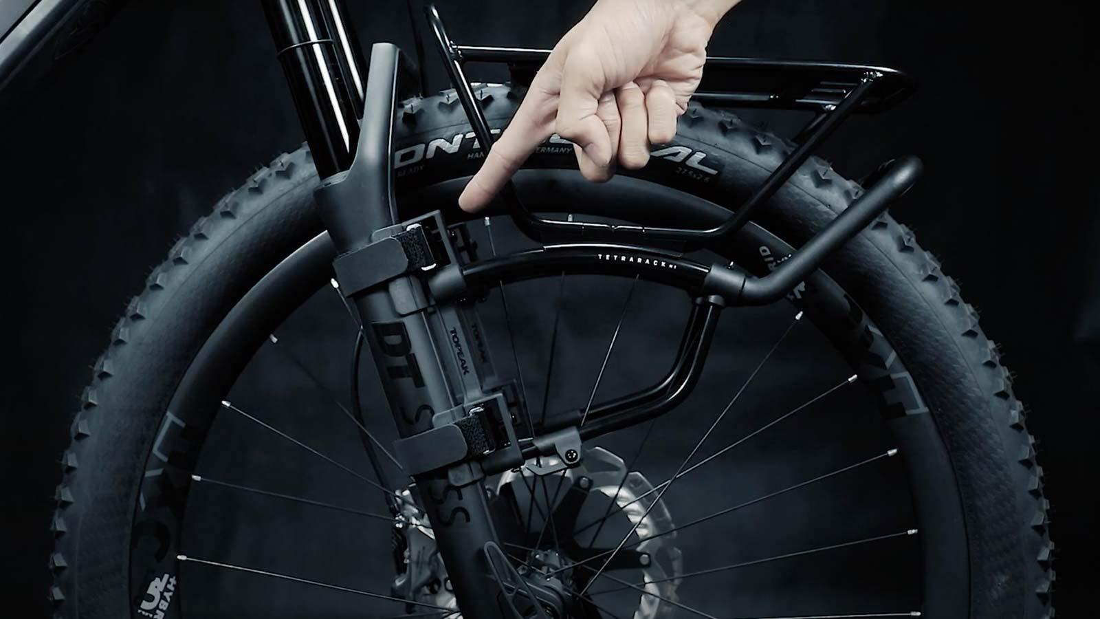 Topeak Tetrarack M1 Front Pannier Rack (Black) | Cycling Gears Hub - Cycling Gears Hub
