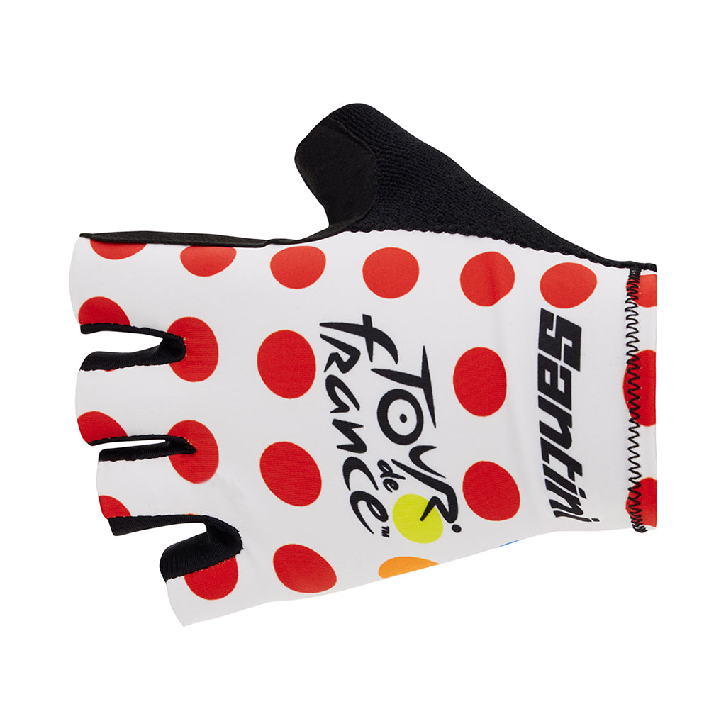SANTINI TDF KOM LEADER GLOVES-POLKA SIZE-M