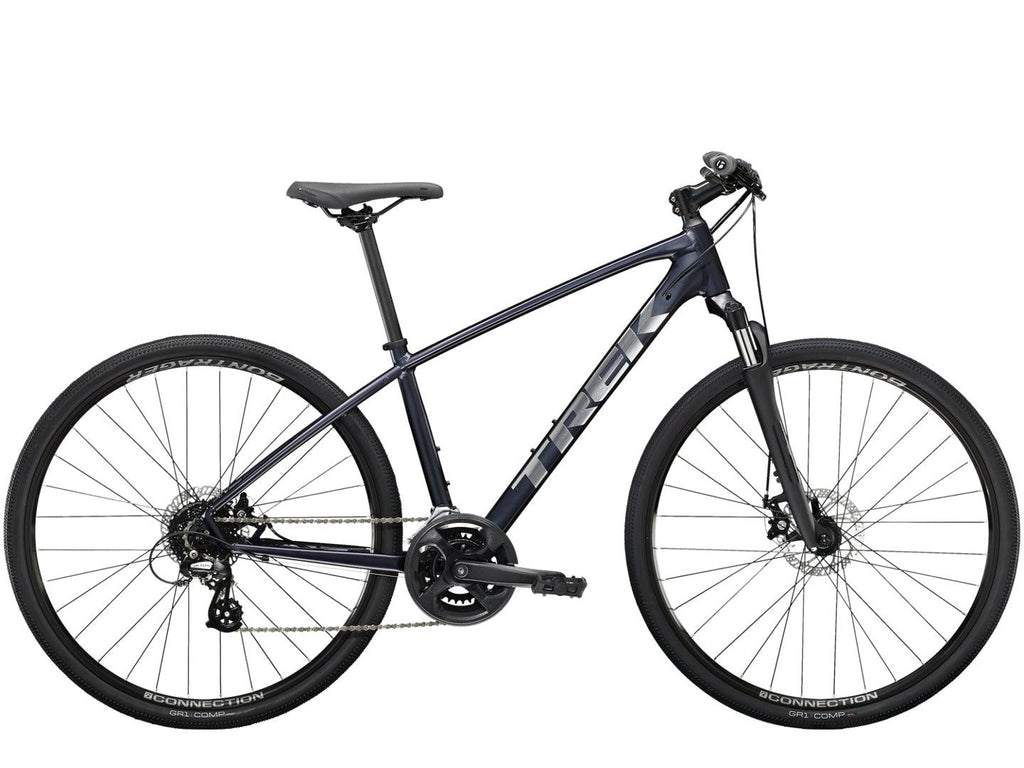 Trek Dual Sport 1 Gen 4 (Satin Deep Dark Blue) | Cycling Gears Hub