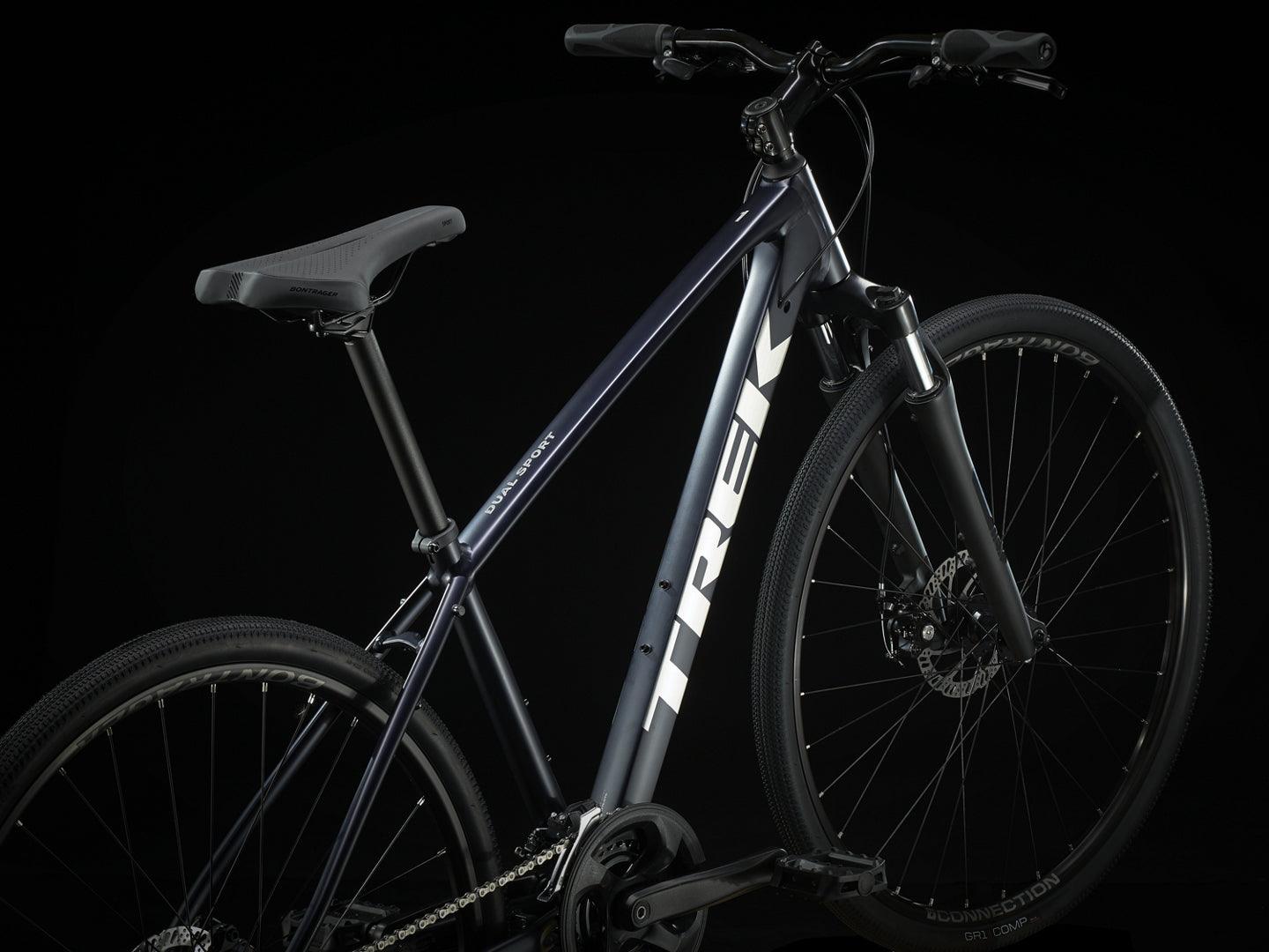 Trek Dual Sport 1 Gen 4 (Satin Deep Dark Blue) | Cycling Gears Hub