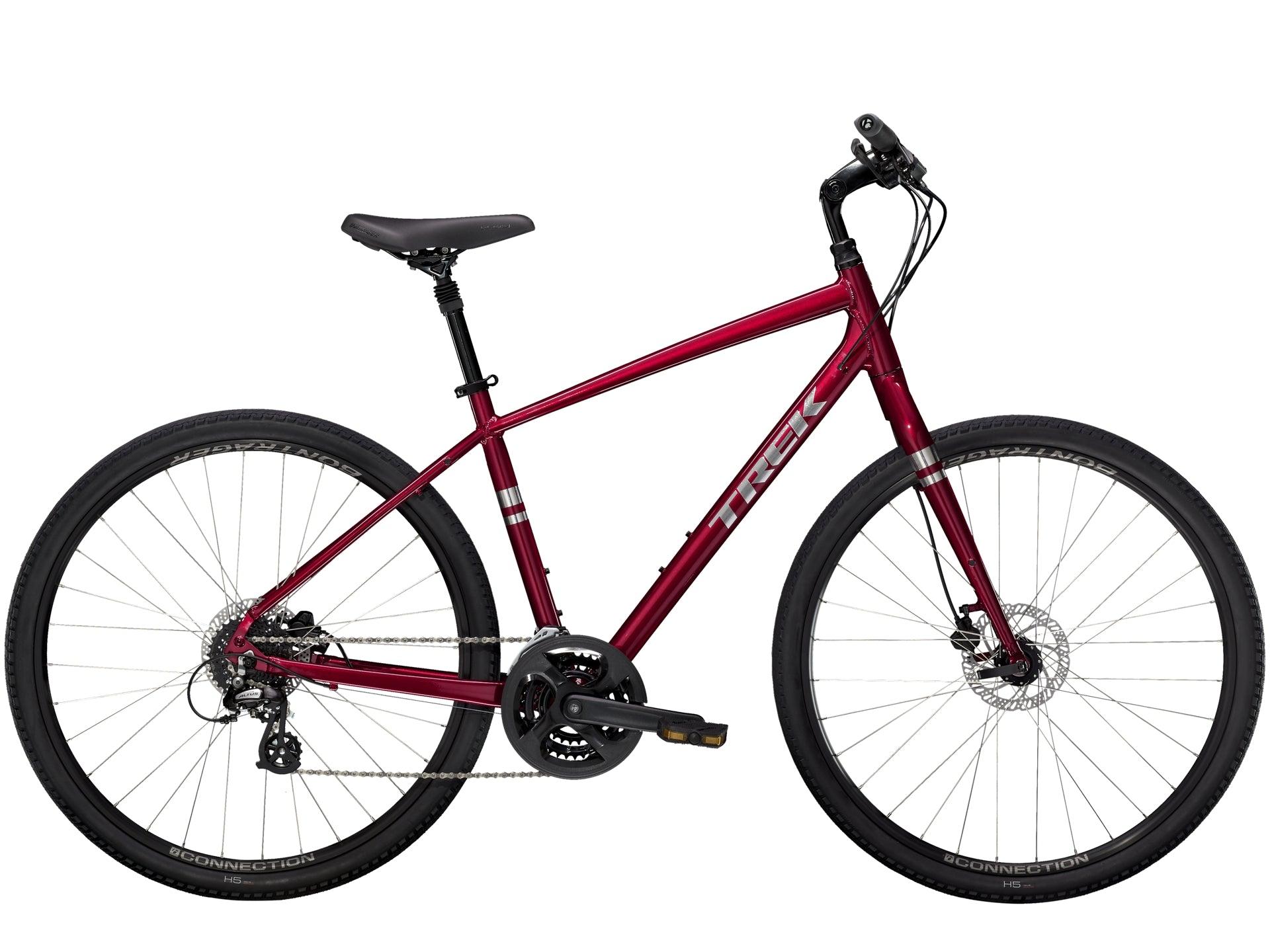 Trek Verve 2 Disc Hybrid (Rage Red) | Cycling Gears Hub