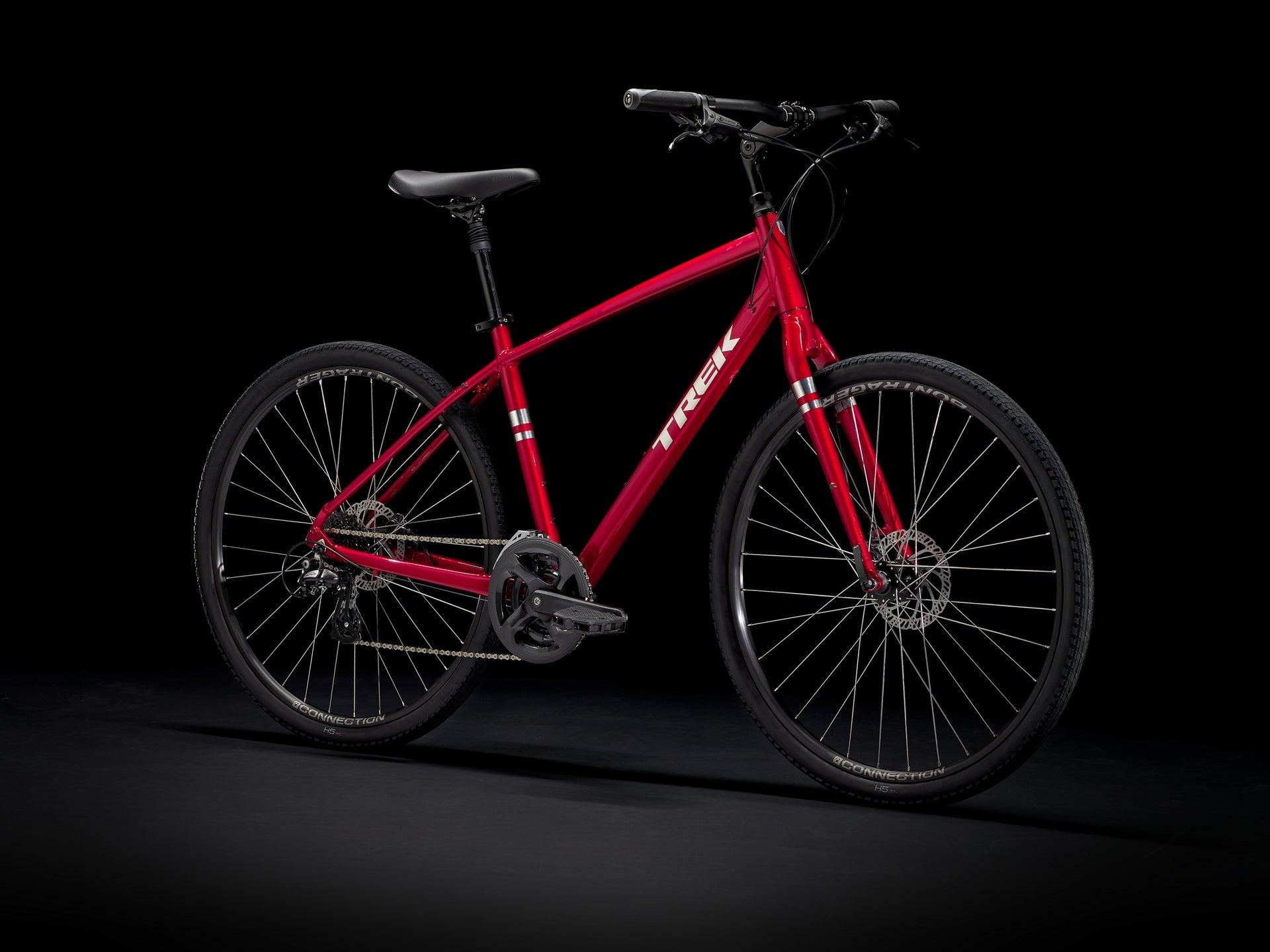 Trek Verve 2 Disc Hybrid (Rage Red) | Cycling Gears Hub