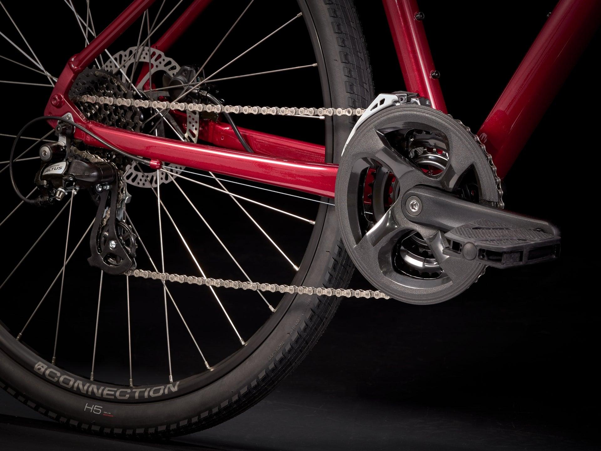 Trek Verve 2 Disc Hybrid (Rage Red) | Cycling Gears Hub