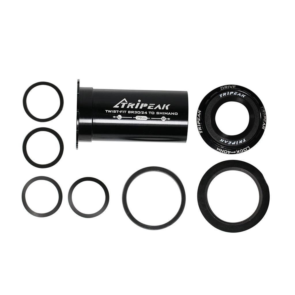 Tripeak BB65 Twist Fit Bottom Bracket (Black) | Cycling Gears Hub
