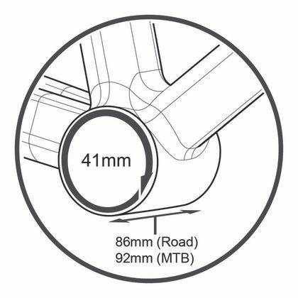 Tripeak BB86 Pressfit Ceramic 86/92 Bottom Bracket (Black) | Cycling Gears Hub