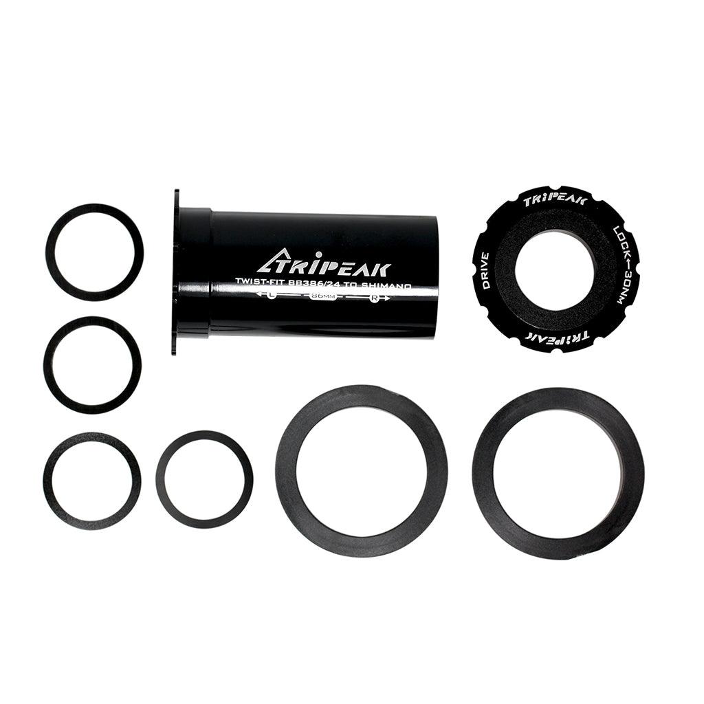 Tripeak BB86 Pressfit FSA 386 Bottom Bracket (Black) | Cycling Gears Hub