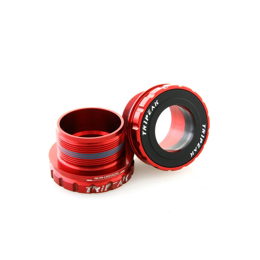 Tripeak Threaded Shimano 68mm Bottom Bracket (Red) | Cycling Gears Hub