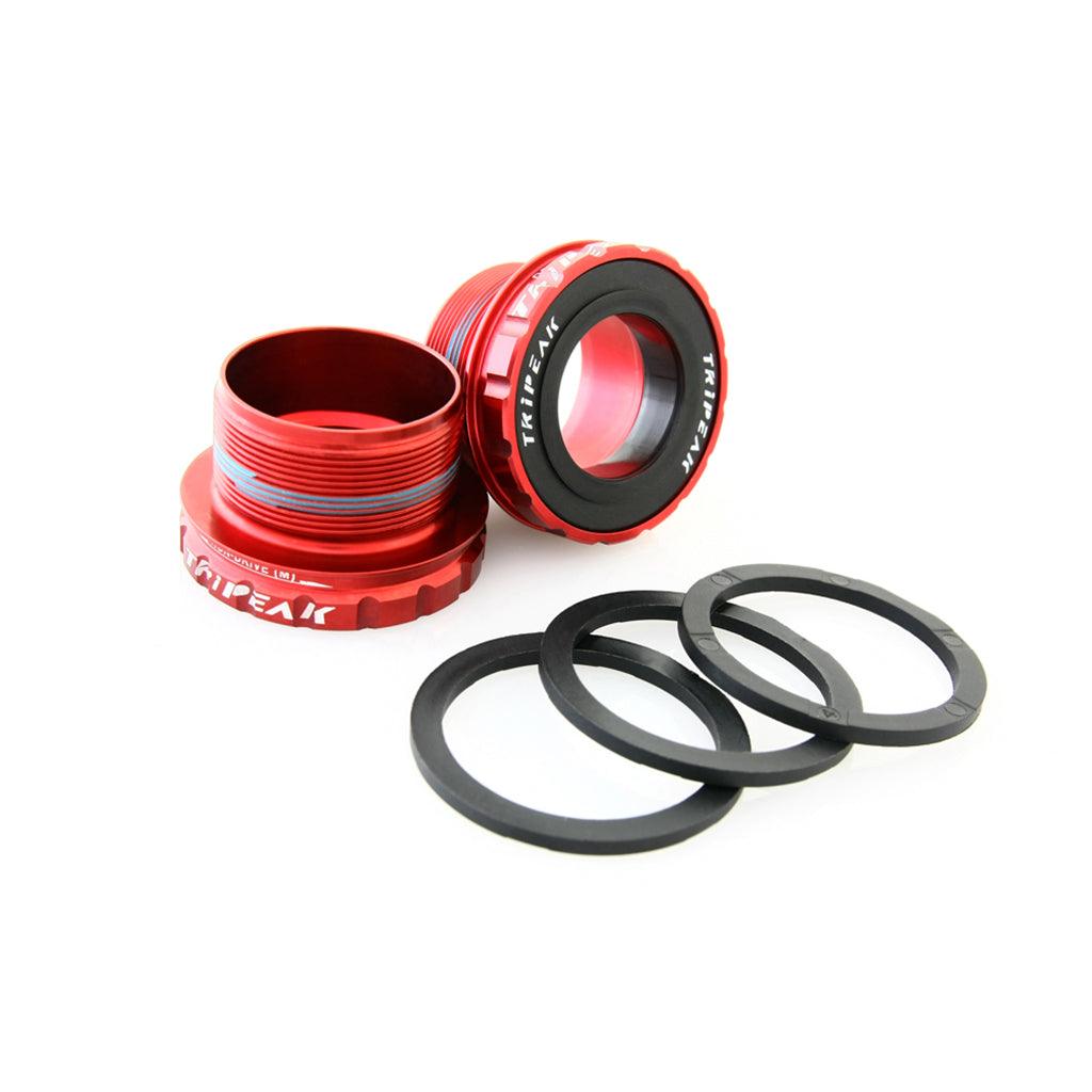 Tripeak Threaded Shimano 68mm/73mm Bottom Bracket (Red) | Cycling Gears Hub