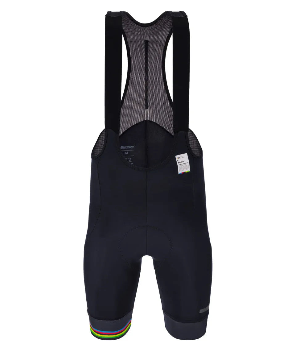 Santini UCI Offcial World Champion Men's Cycling Bibshorts (Black) | Cycling Gears Hub